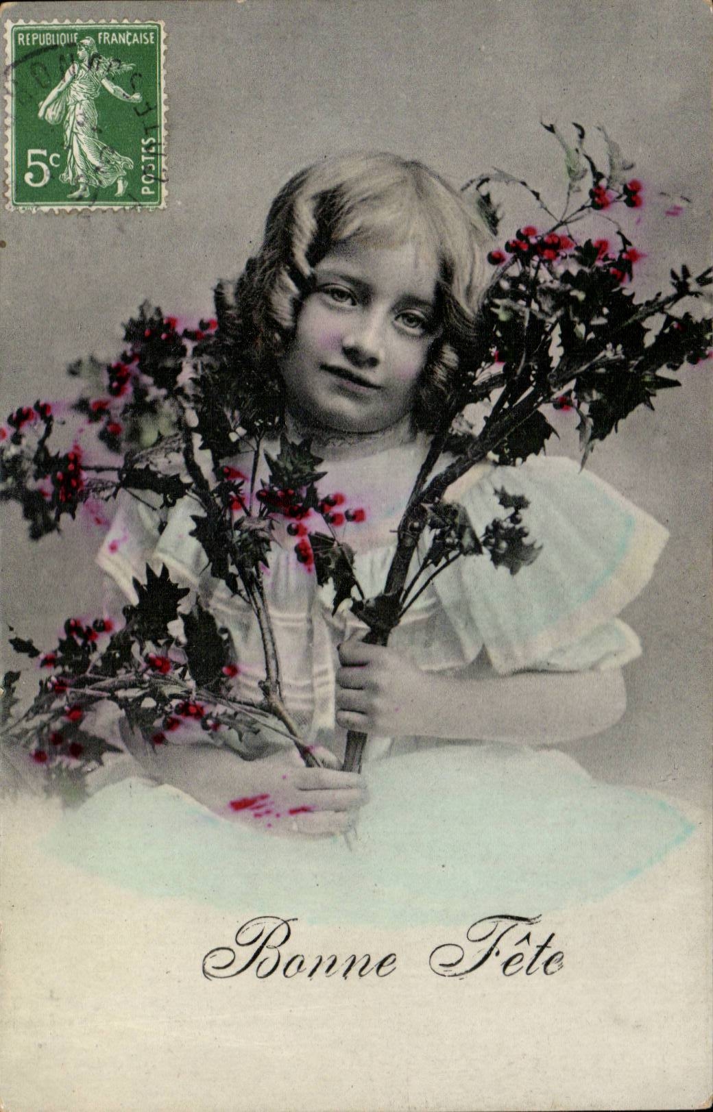 CPA Fantaisie Enfant Bonne fete