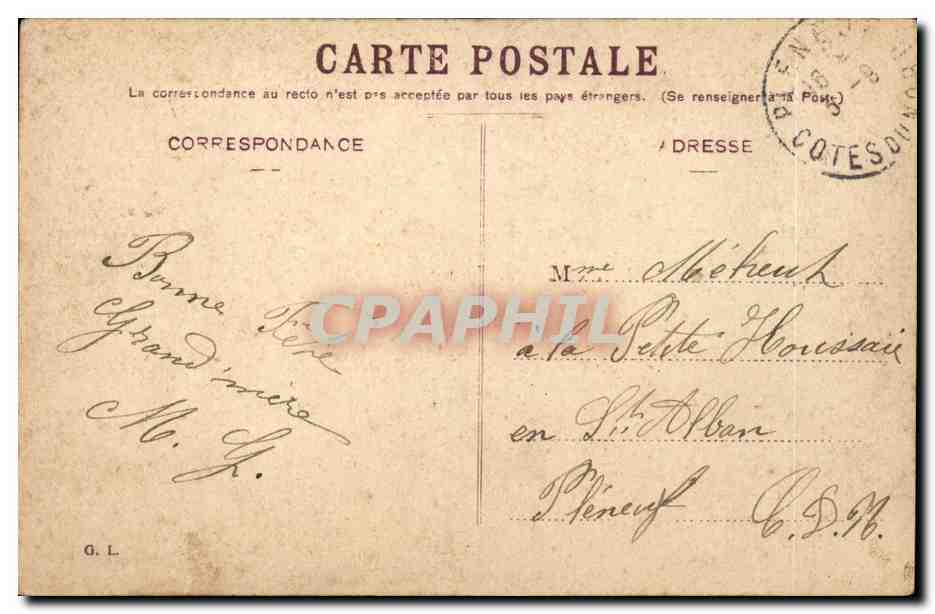 CPA Fantaisie Enfant Bonne fete — Rückseite