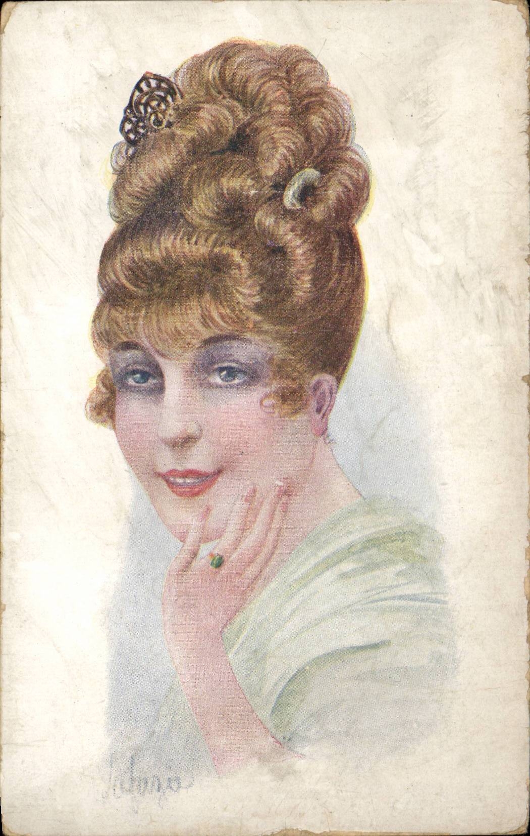 CPA Fantaisie Femme 