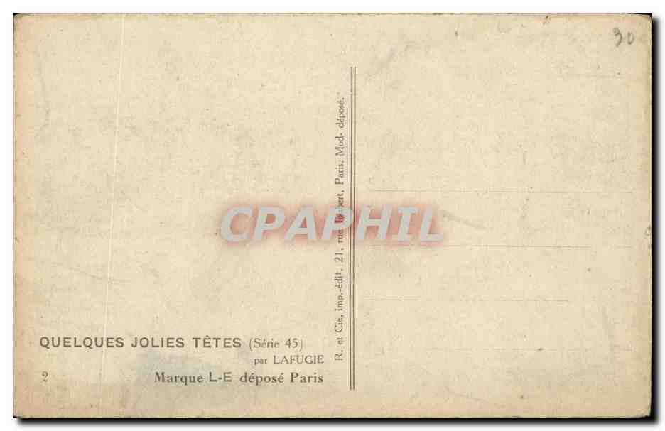 CPA Fantaisie Femme  — Back