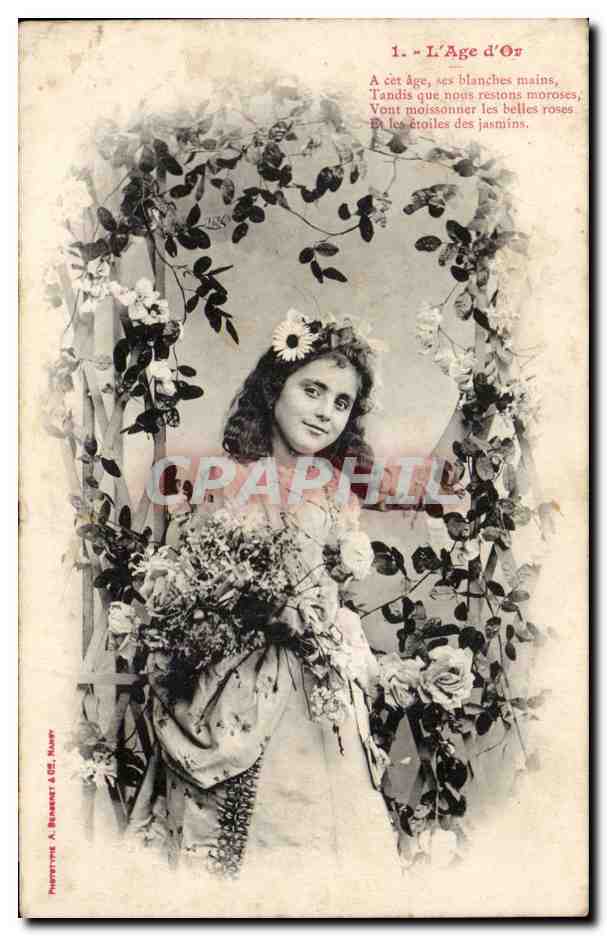 CPA FAntaisie l'enfant l'age d'or 