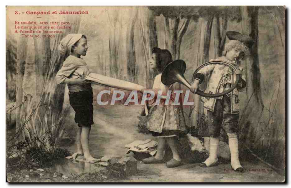 CPA FAntaisie Gaspard et Jeanneton