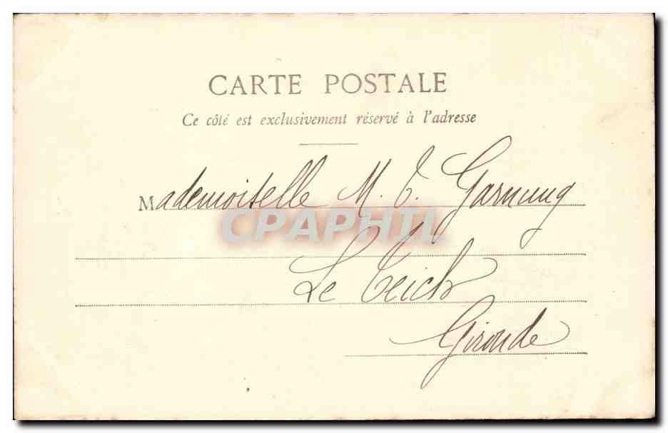CPA FAntaisie Homme Serenade de Mandoline — Verso