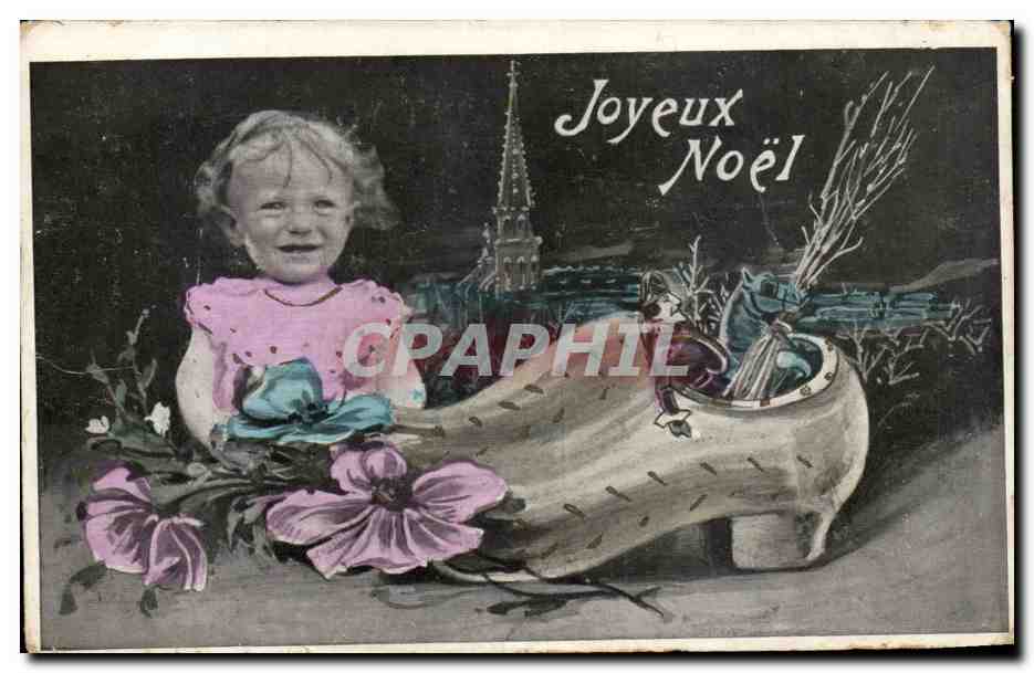 CPA FAntaisie Enfant Joyeux Noel Christmas