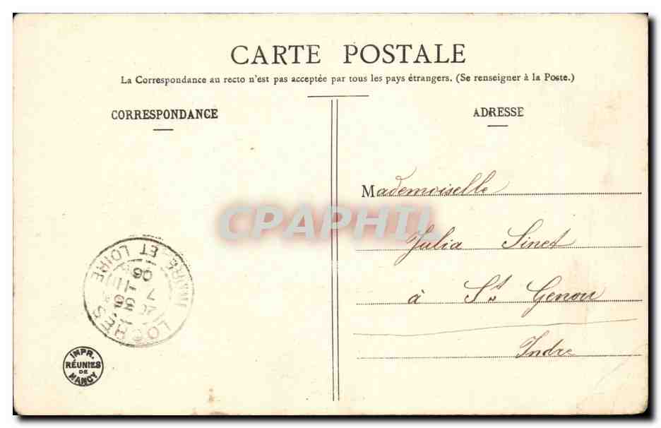 CPA FAntaisie Enfants Mes petits fermiers — Verso