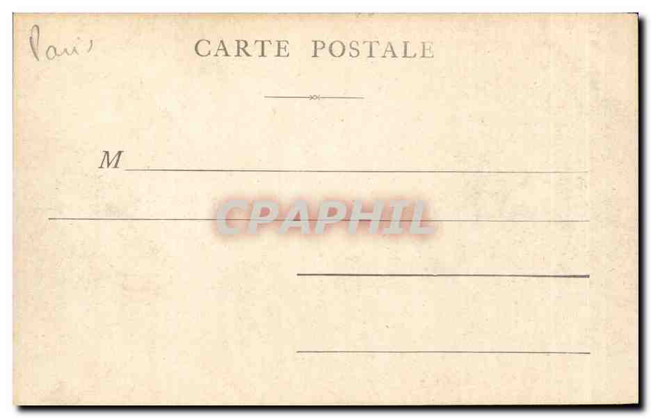 CPA Paris Place de la Concorde — Verso