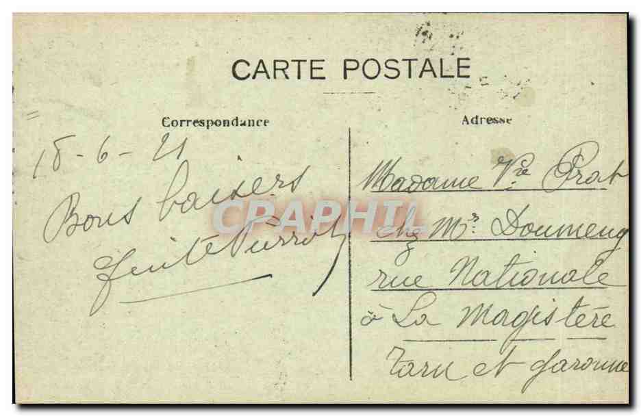CPA Paris Porte Saint Denis — Rückseite