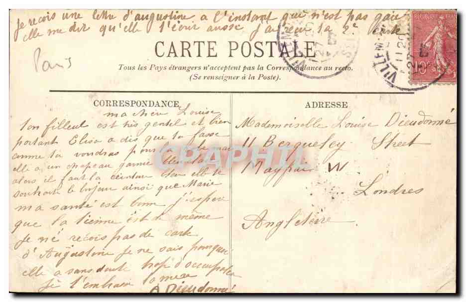 Paris — La Madeleine — LL. — n°59 — Verso