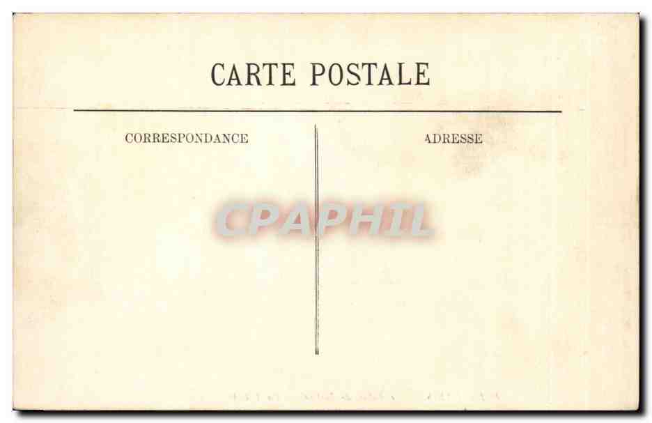 CPA Paris Palais de justice La facade — Verso