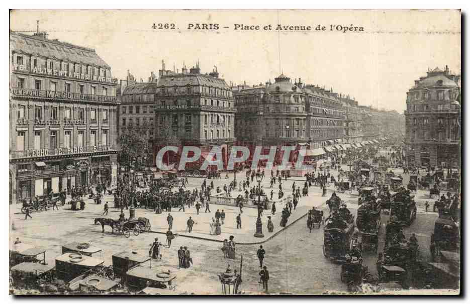 CPA Paris place et Avenue de l'Opera