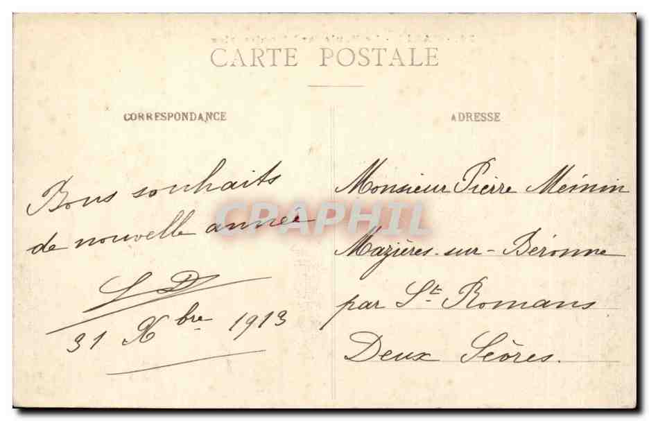 CPA Paris le boulevard Montmartre — Rückseite