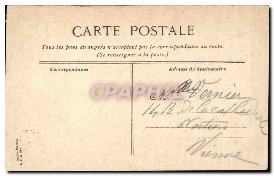 CPA Paris le Trocadero — Rückseite