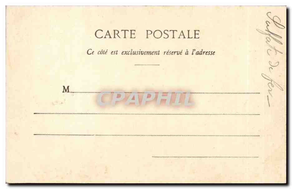 CPA Paris Basilique du Sacre Coeur sur la butte Montmartre — Rückseite