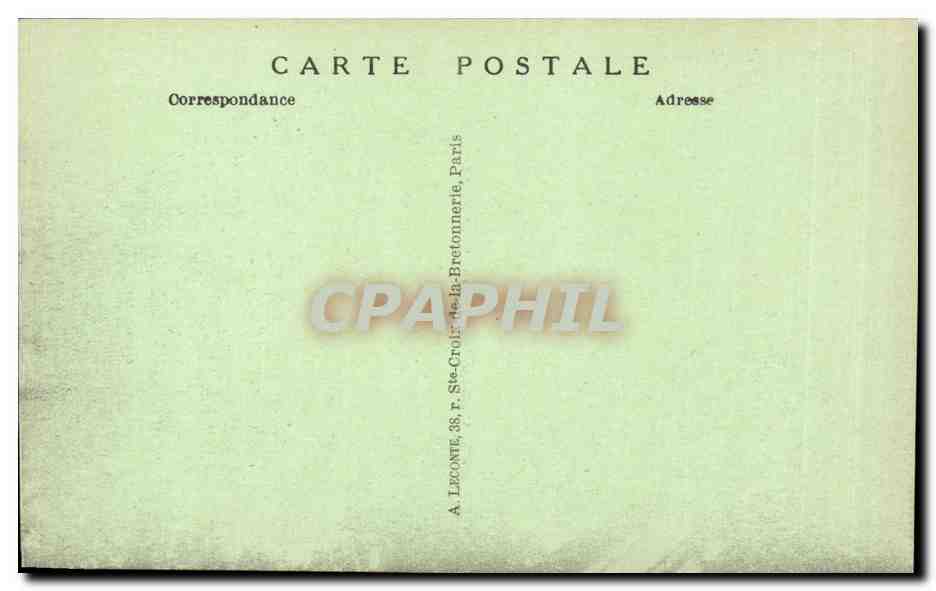 CPA Paris pont Alexandre III — Verso
