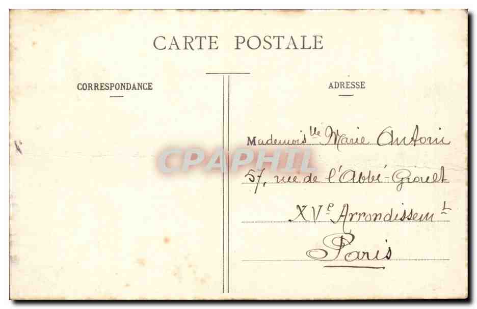CPA Paris pont Alexandre III de profil — Verso