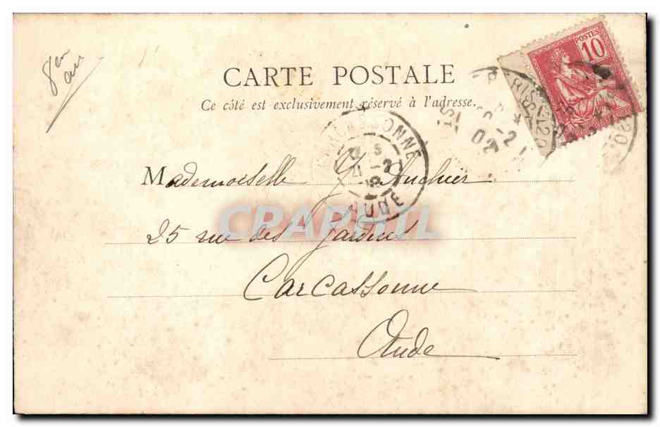 CPA Paris pont Alexandre III  — Rückseite