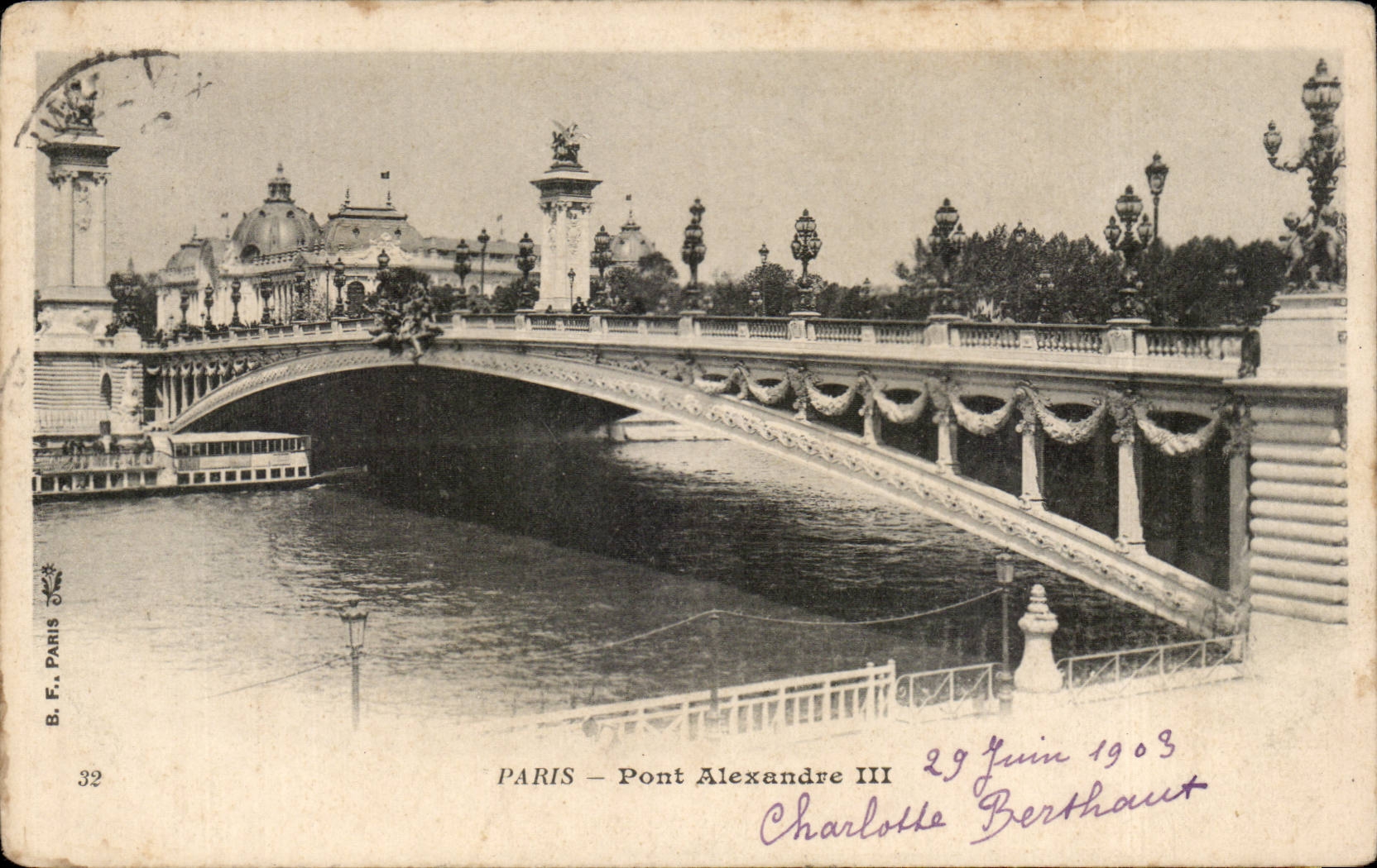CPA Paris pont Alexandre III 