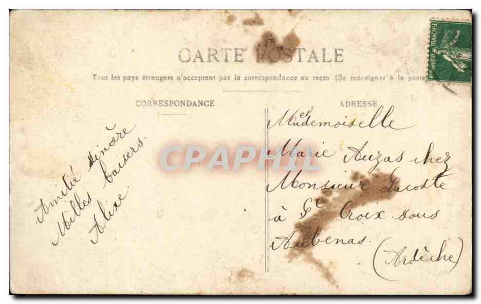 CPA Fantaisie enfant — Rückseite