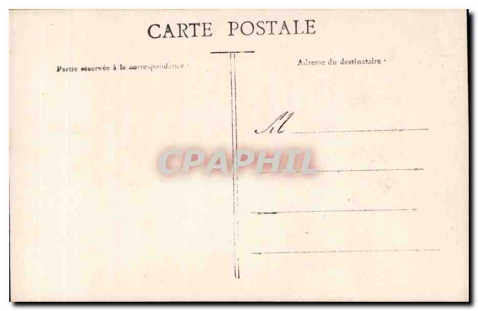 CPA Fantaisie enfants La lettre aux parents — Rückseite