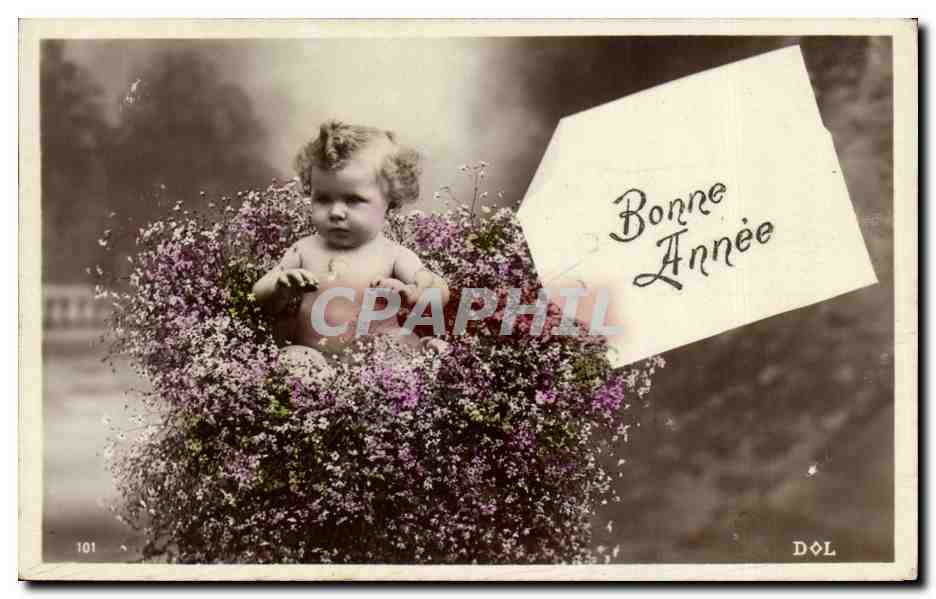 CPA Fantaisie Enfant Bonne annee