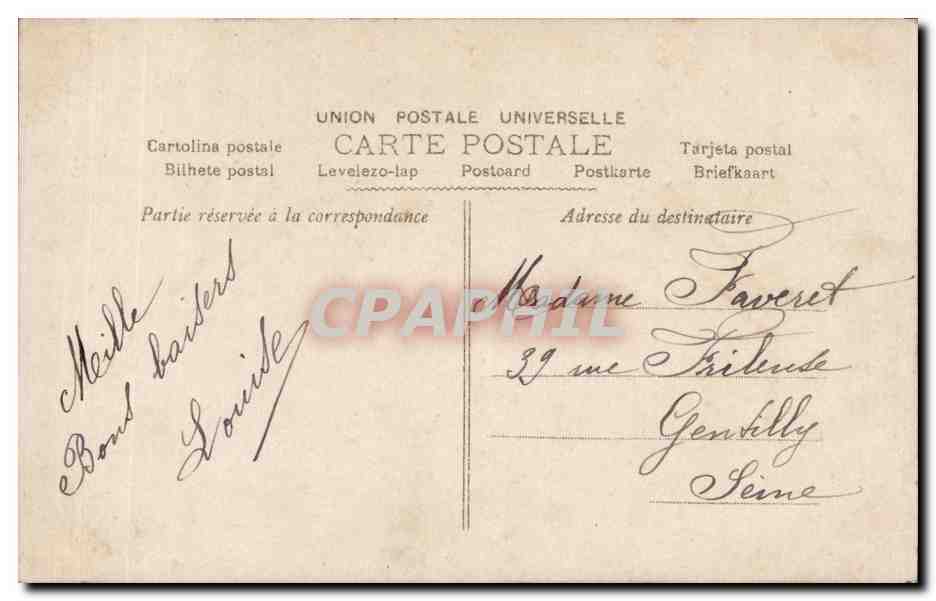 Femme et enfant — scène de bain — éditeur S. (sous-titré 'S') — Verso