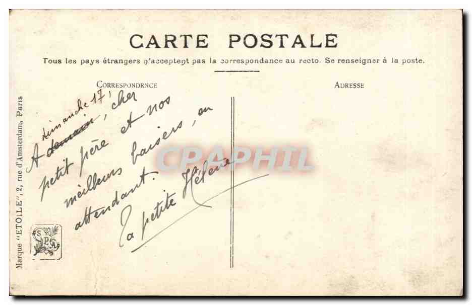CPA Salon 1909 Jan Styka Tolstoi ecrivant son manifeste Entoure des souffrances de son pays  — Rückseite