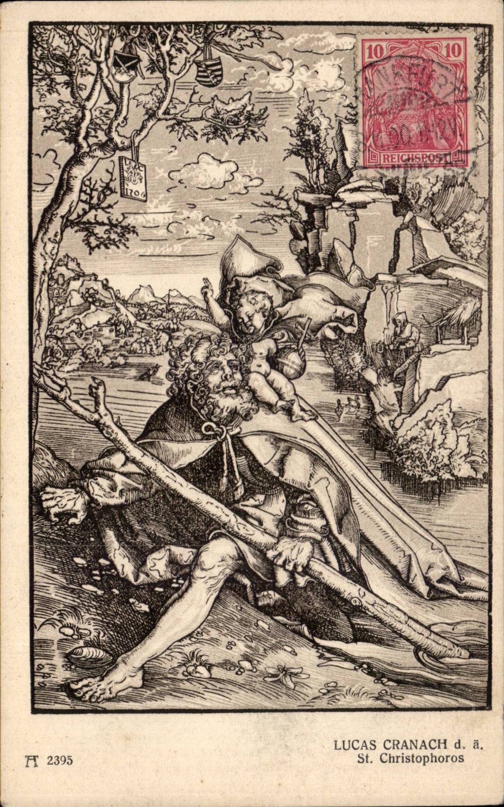 CPA Lucas Cranach St Christophoros