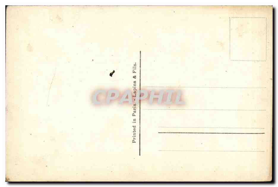 CPA Bibliotheque nationale J'en accepte l'heureux presage — Verso
