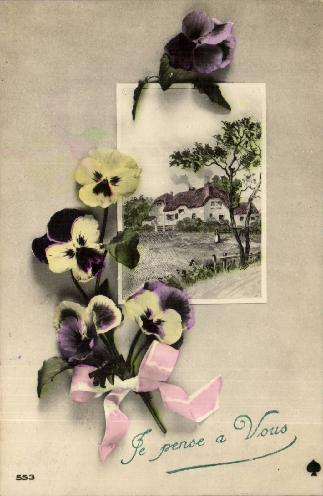 CPA Fantaisie Fleurs