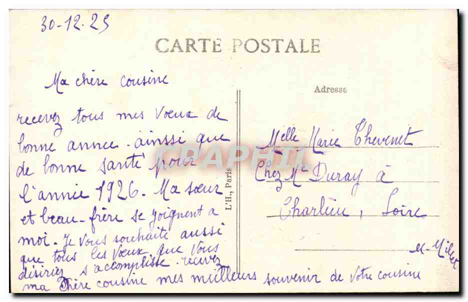 CPA Fantaisie Fleurs Meilleurs voeux — Verso