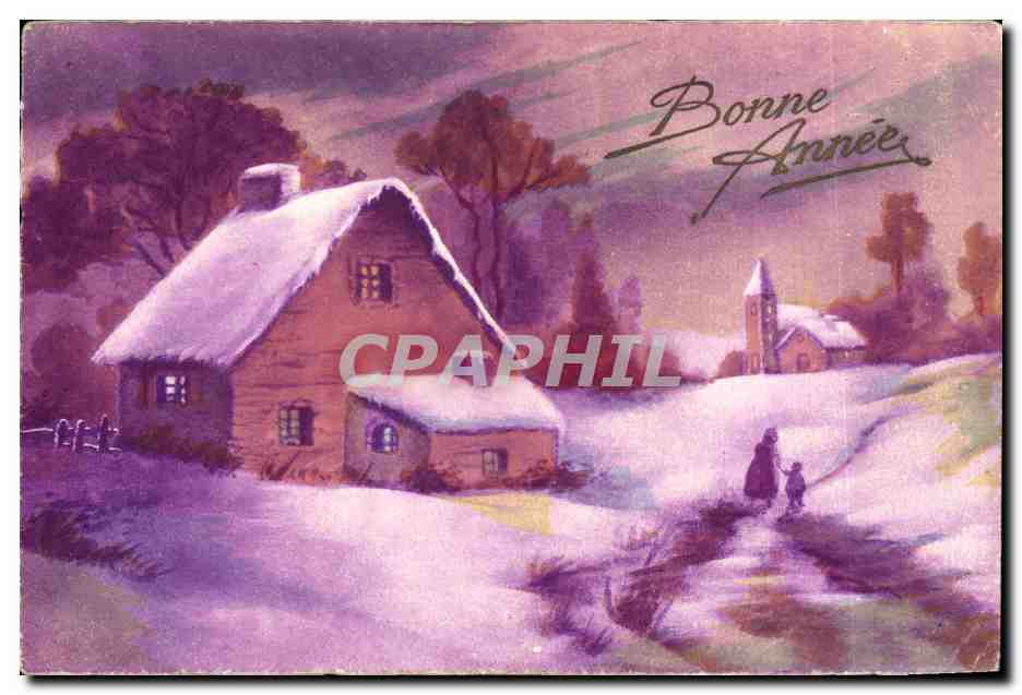 CPA Fantaisie Bonne annee