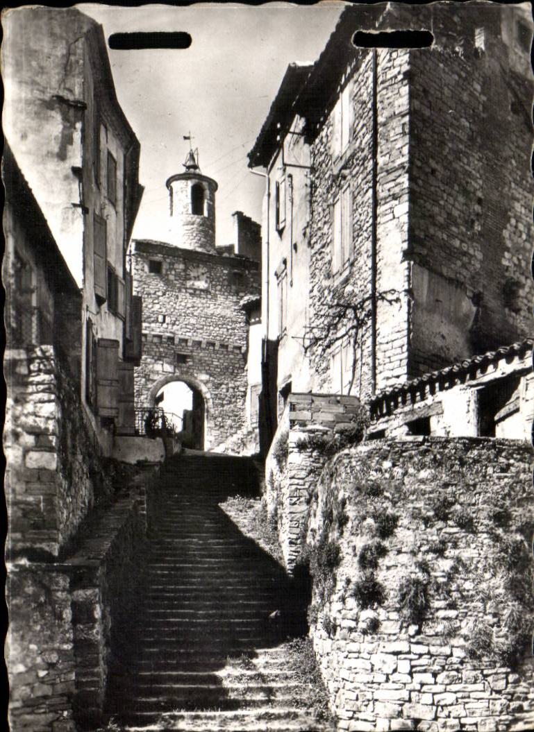 Cordes CPM L'escalier du PAter Noster et la porte de l'horloge