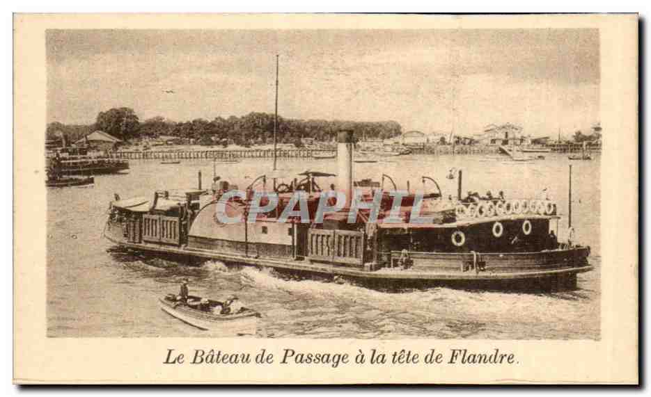 Belgie Belgique Anvers CPA Le bateau d passage a la tete de Flande