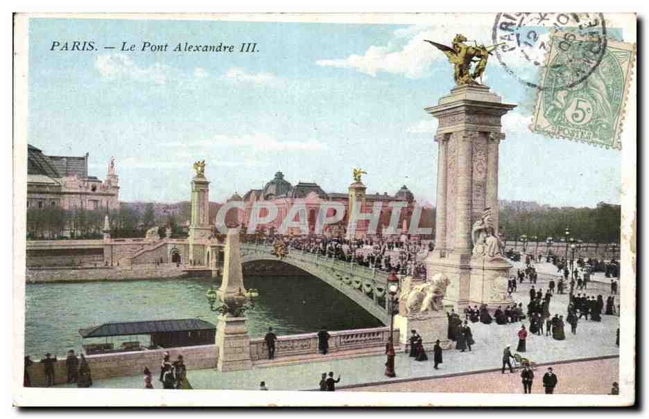 Paris CPA Le pont Alexandre III
