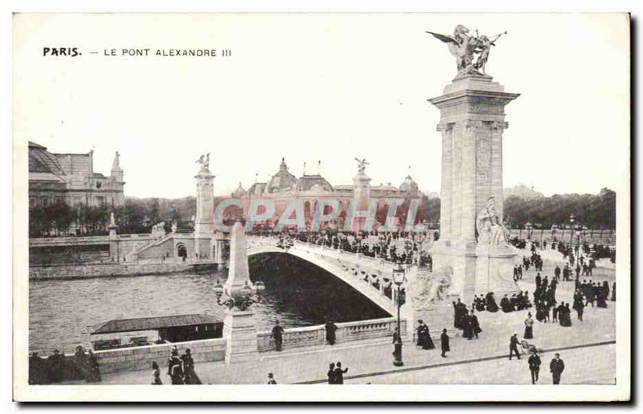 Paris CPA Le pont Alexandre III