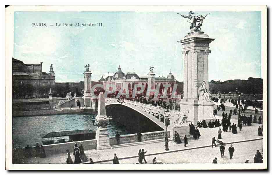Paris CPA Le pont Alexandre III