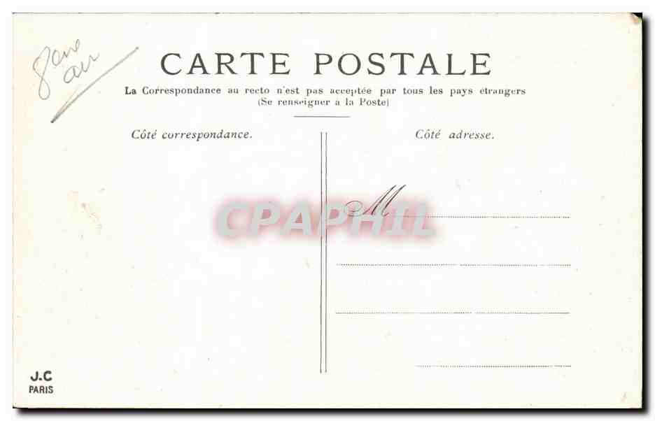 Paris CPA Le pont Alexandre III — Verso