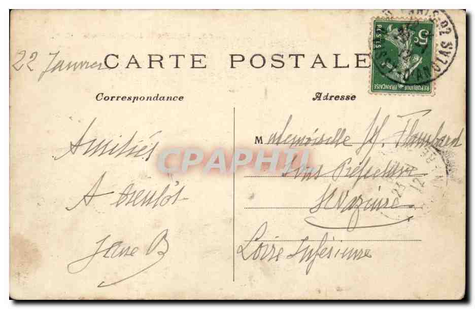 Paris CPA La Conciergerie — Verso
