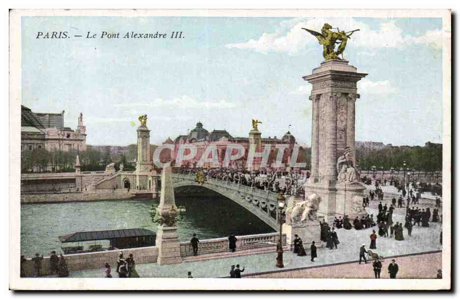 Paris CPA Le pont Alexandre III