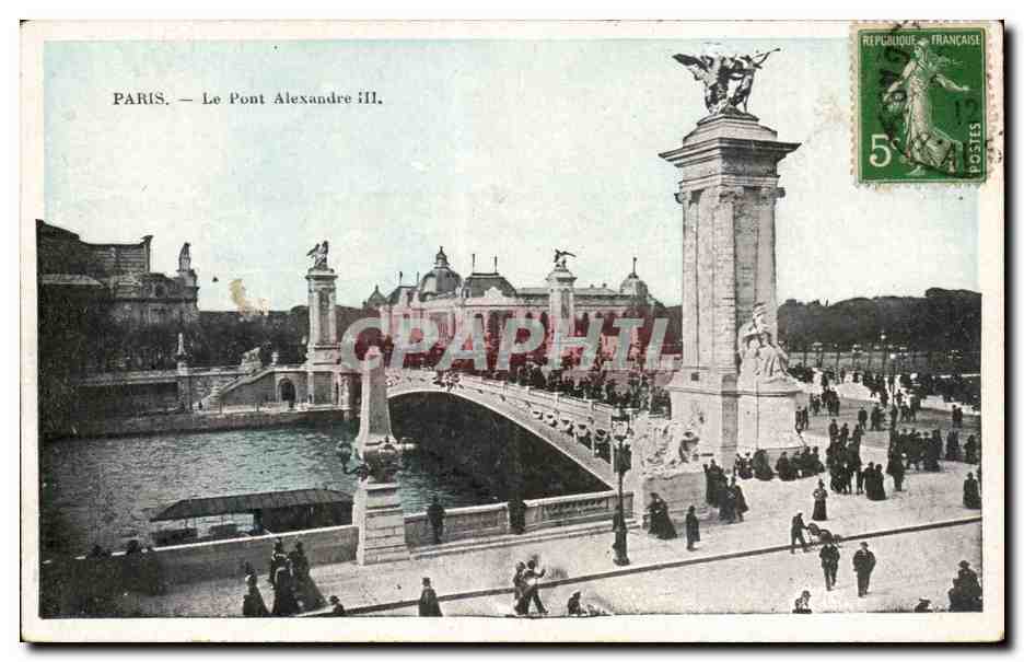Paris CPA Le pont Alexandre III