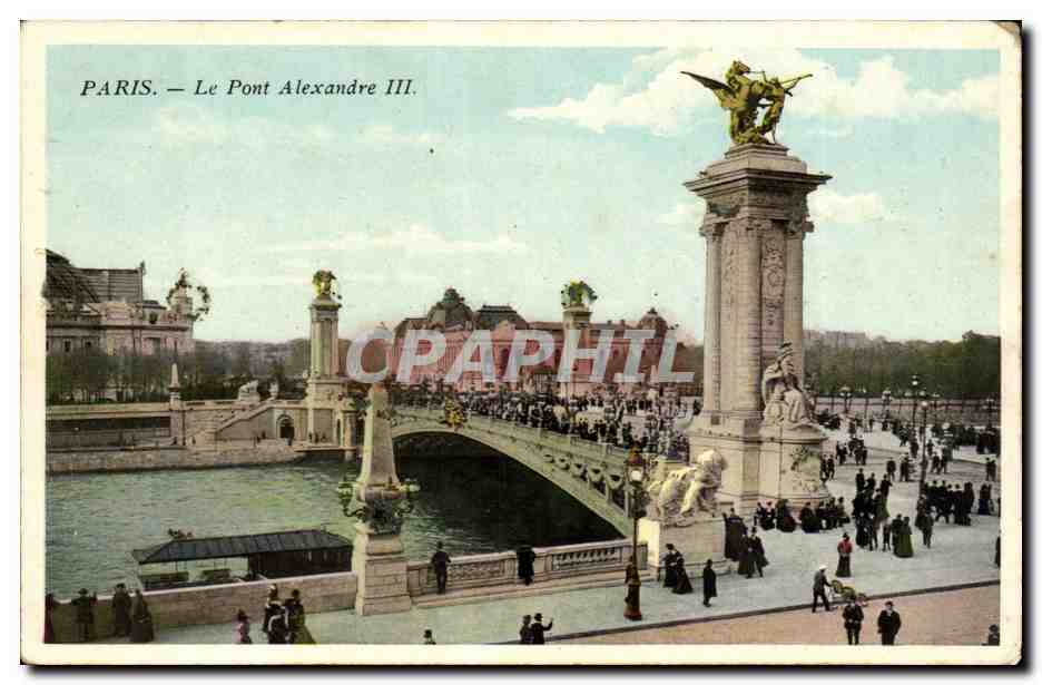 Paris CPA Le pont Alexandre III