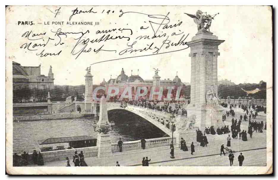 Paris — Le Pont Alexandre III — éditeur non identifié