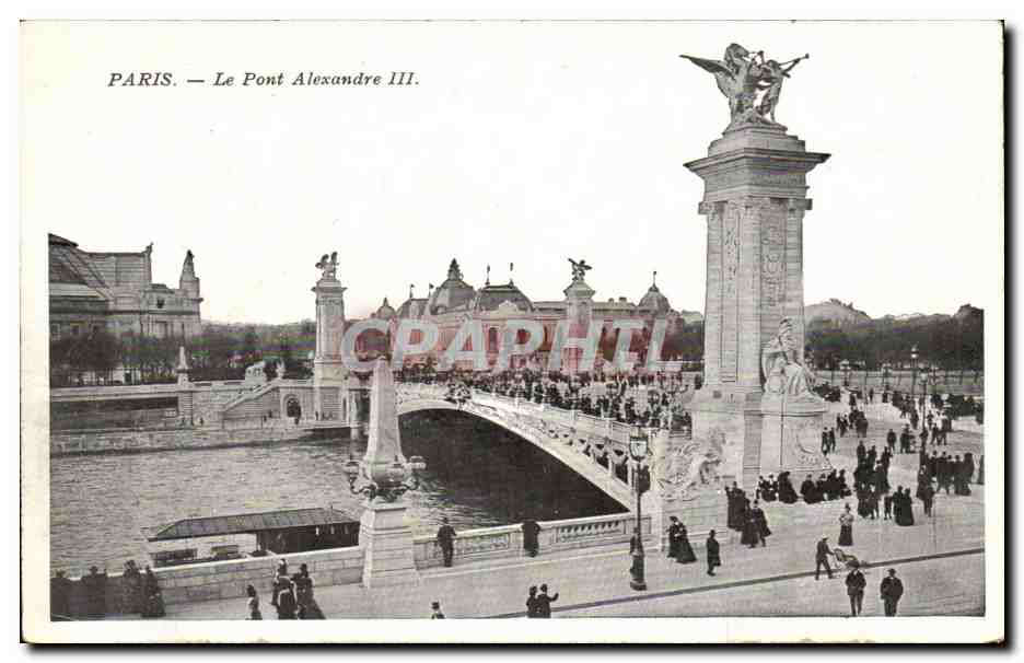 Paris CPA Le pont Alexandre III