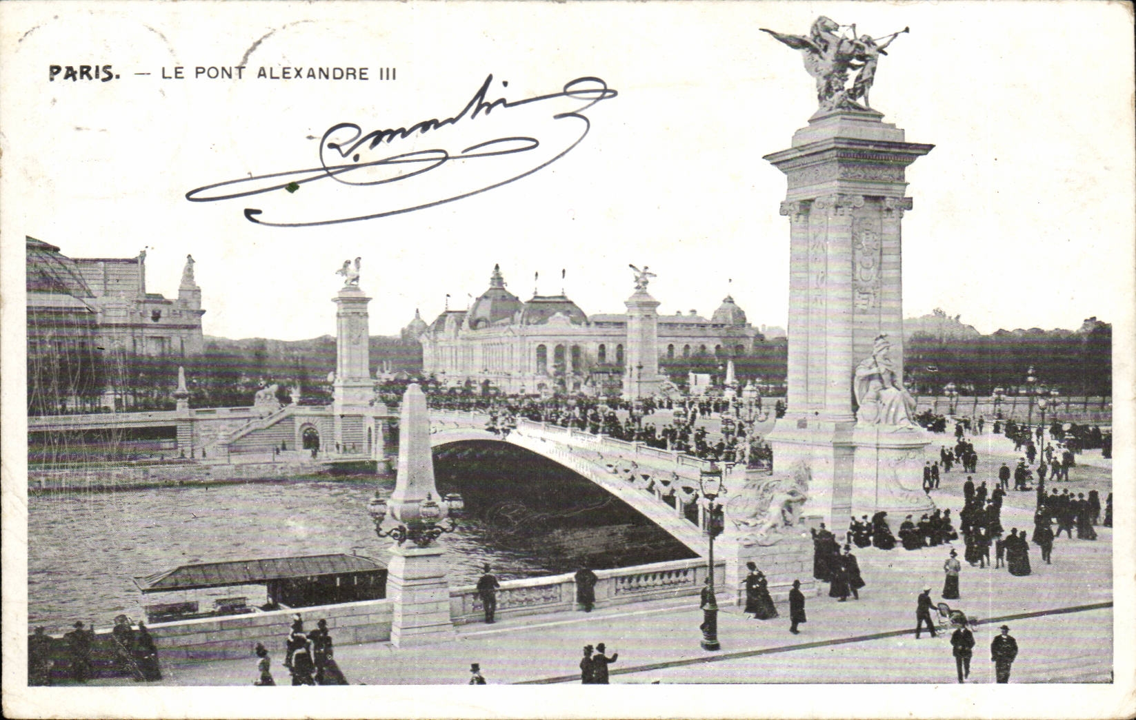 Paris CPA Le pont Alexandre III