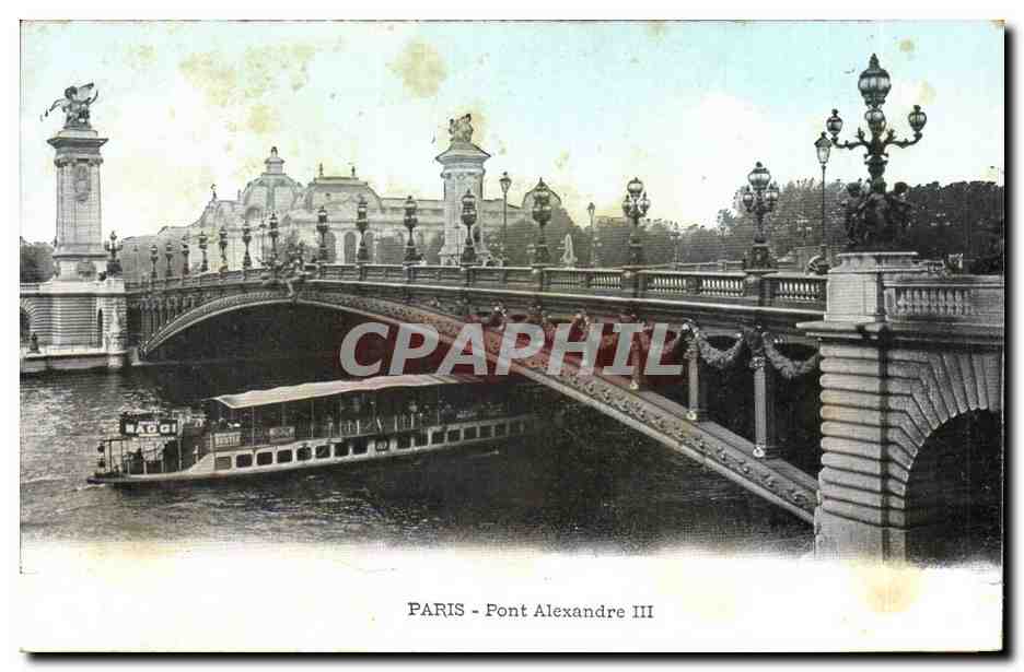 Paris CPA Le pont Alexandre III