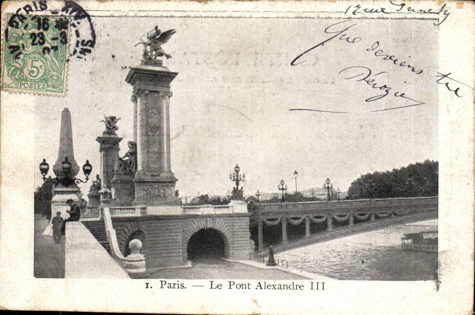 Paris CPA Le pont Alexandre III