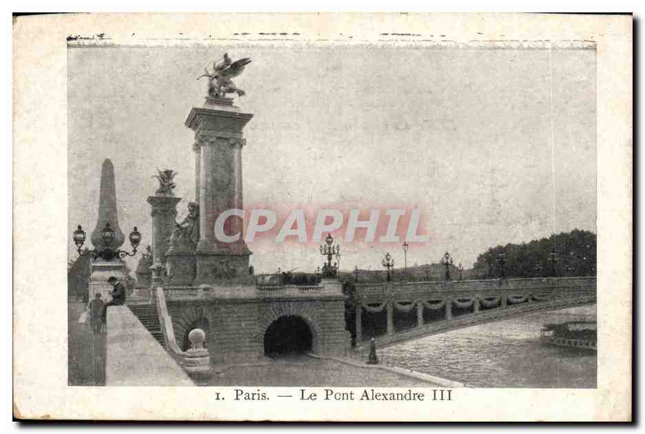 Paris CPA Le pont Alexandre III
