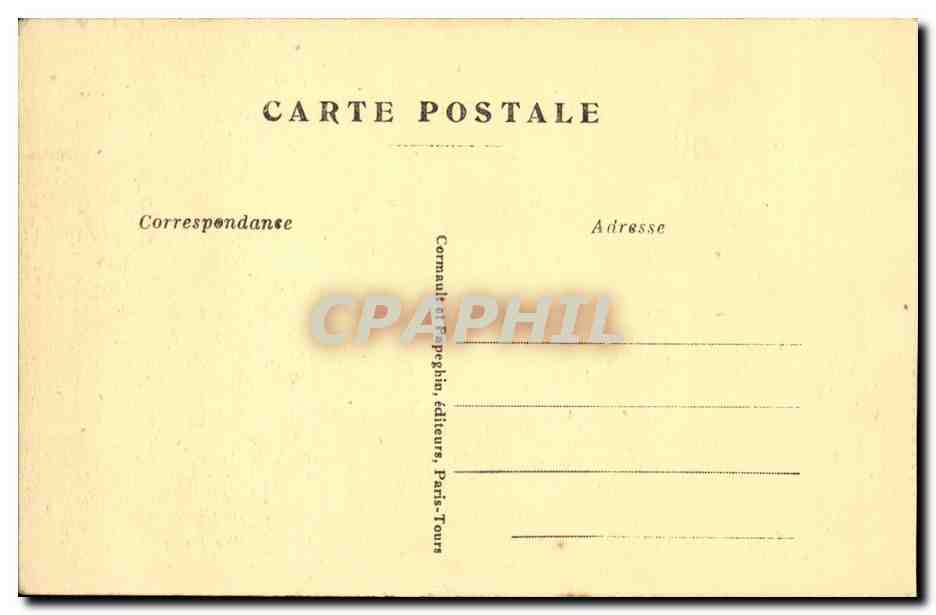Paris CPA Le Trocadero et le pont d'iena — Verso