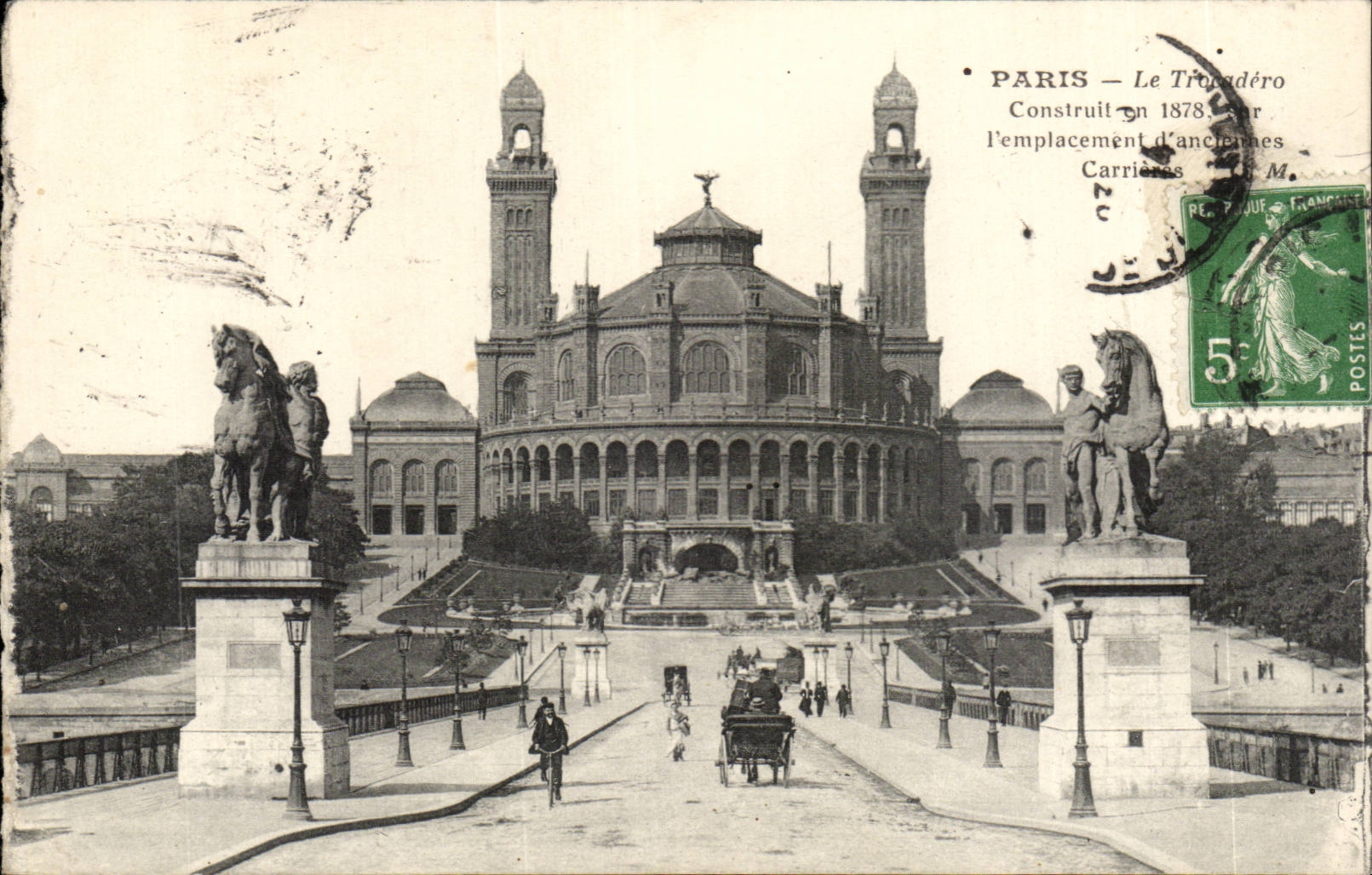 Paris CPA Le Trocadero et le pont d'iena