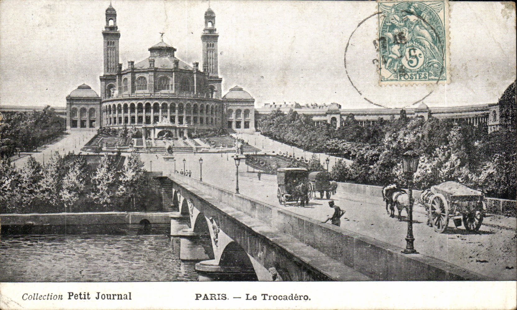 Paris CPA Le Trocadero et le pont d'iena